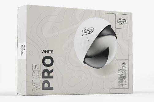 Vice Pro Golf Balls - White - 1 Dozen