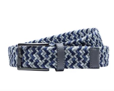 Nike Tour Stretch Woven Belt - Lt Blue Multi